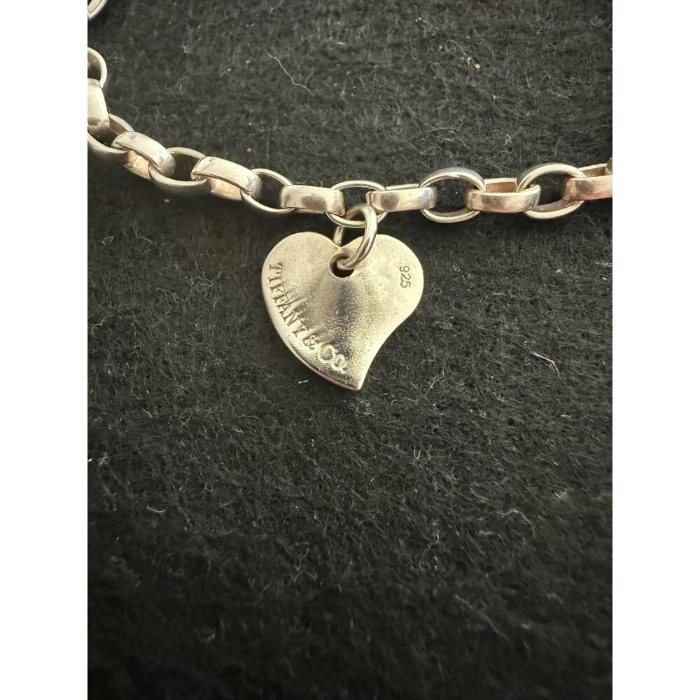 Tiffany & Co. Sterling Silver Heart Charms Bracelet - Picture 4 of 8